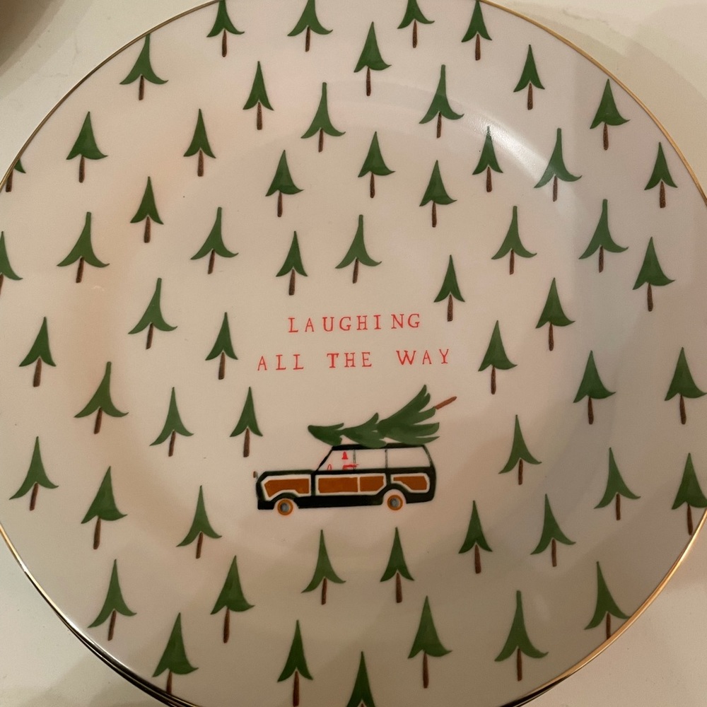 Anthropologie plate set of 4